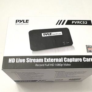 Pyle External Capture Card Video Full HD 1080p Video Recording System PVRC52